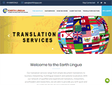 Tablet Screenshot of earthlingua.com